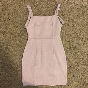 Pink adjustable strap dress